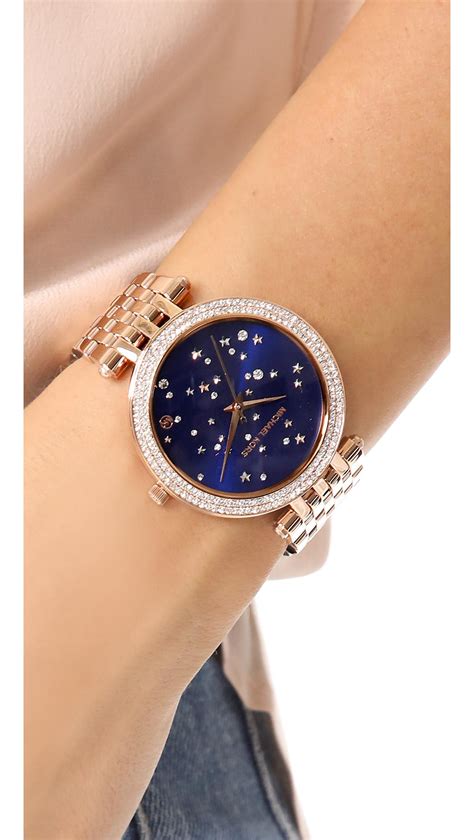 michael kors blue watches|mike eps watches with bling.